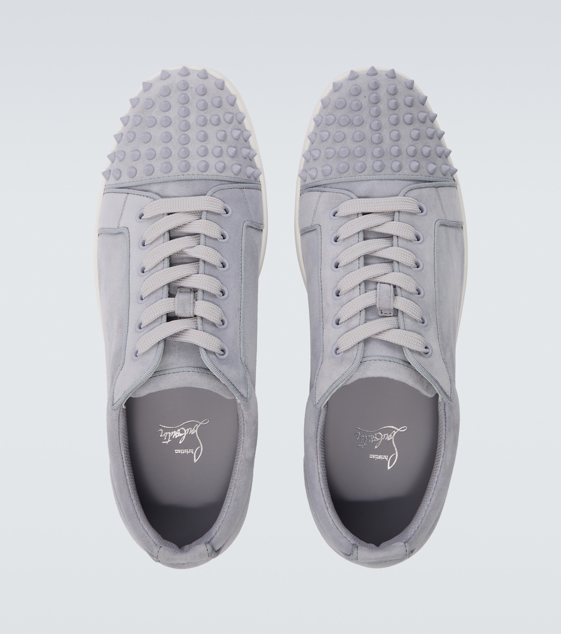 Sneakers Louis Junior Spikes aus Veloursleder | Christian Louboutin