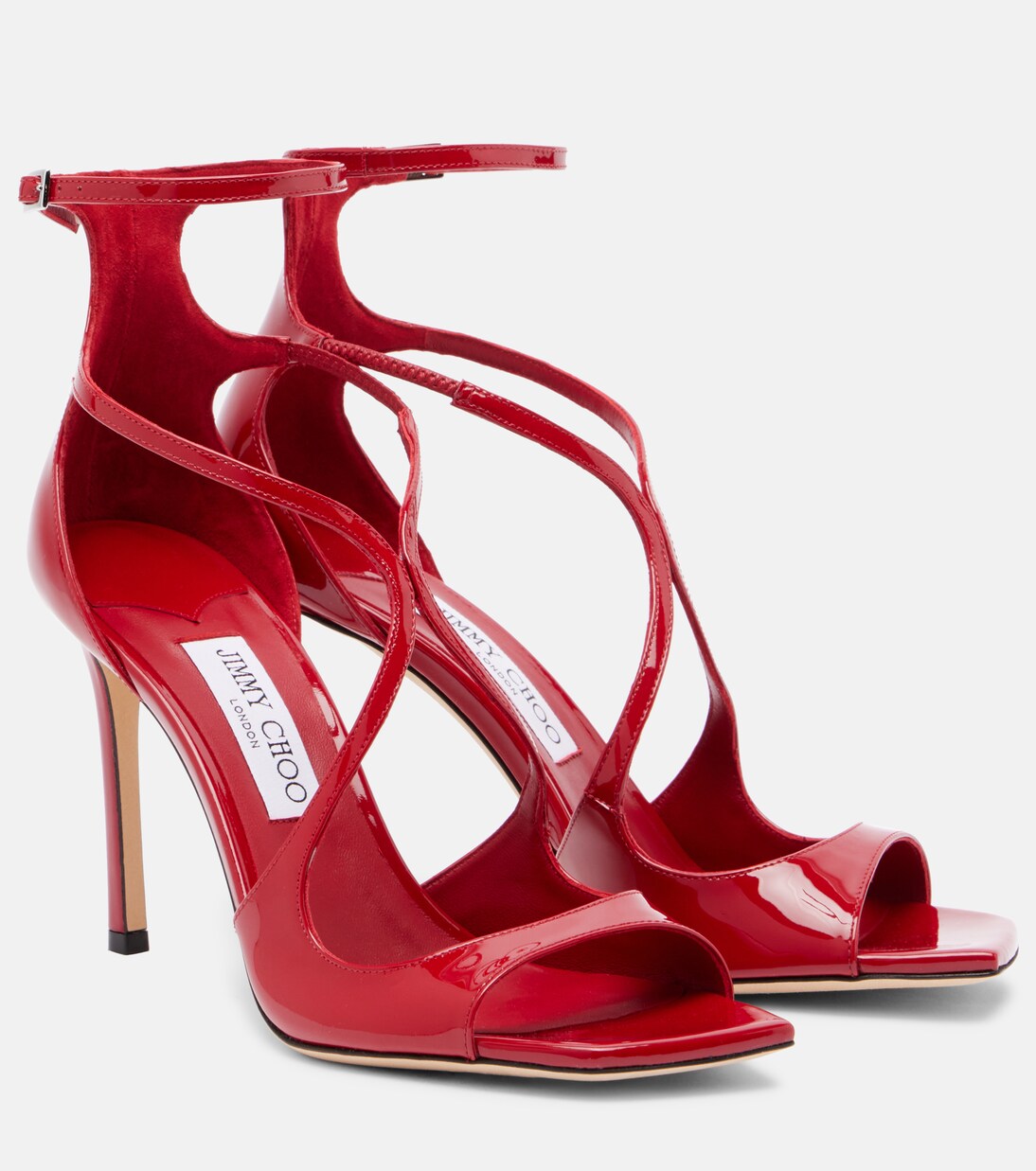 Azia 95 patent leather sandals | Jimmy Choo