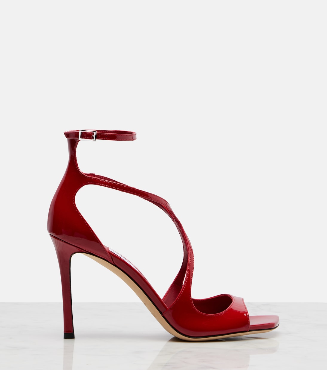 Azia 95 patent leather sandals | Jimmy Choo