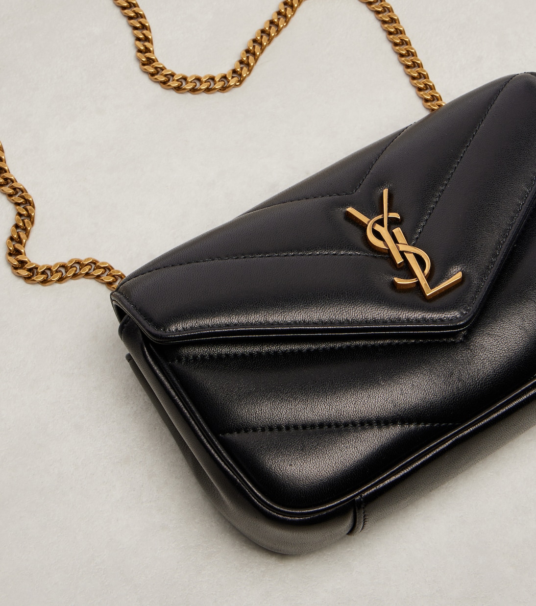 Loulou Mini leather crossbody bag | Saint Laurent
