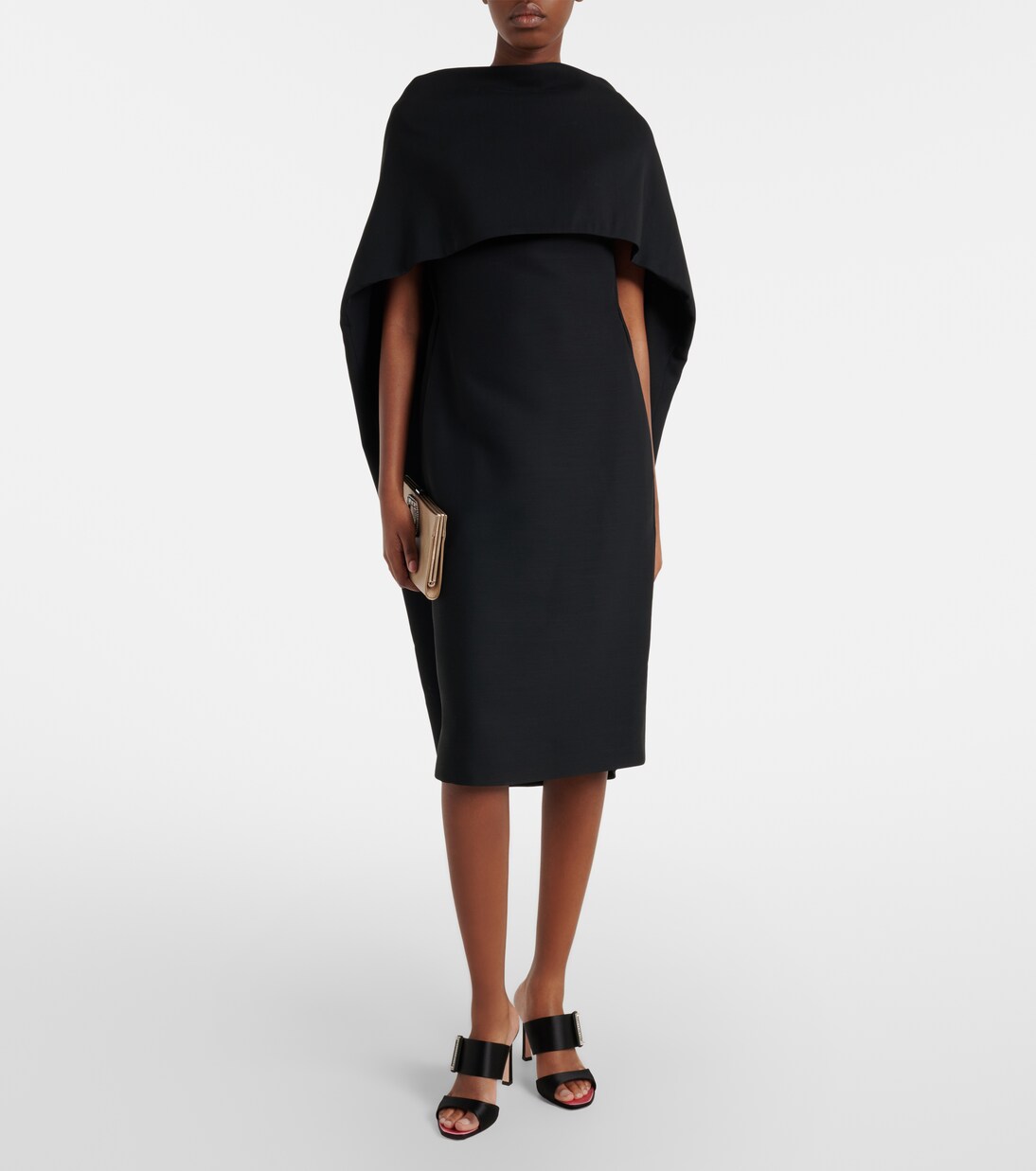 Trompette 85缀饰缎布穆勒鞋 | Roger Vivier