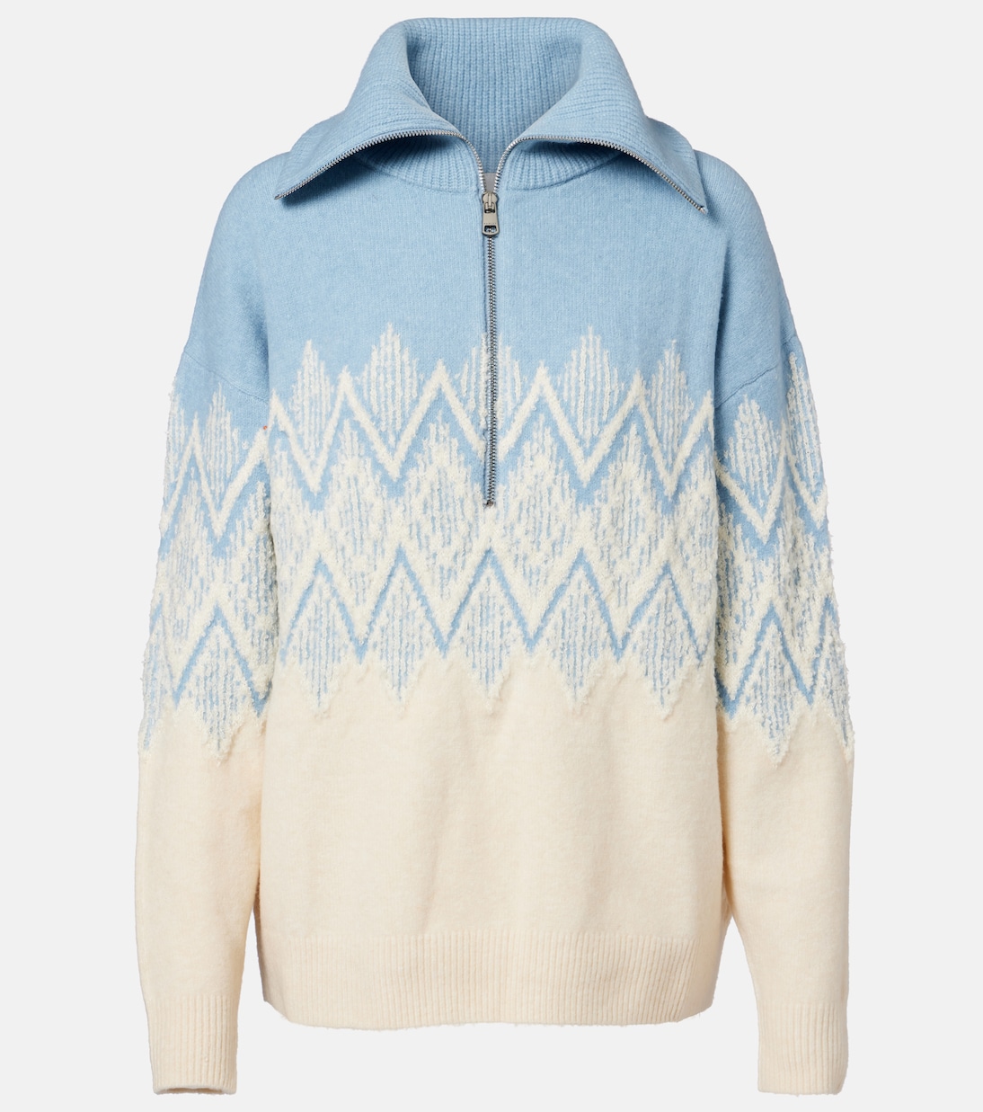 Hedda jacquard half-zip sweater | Varley