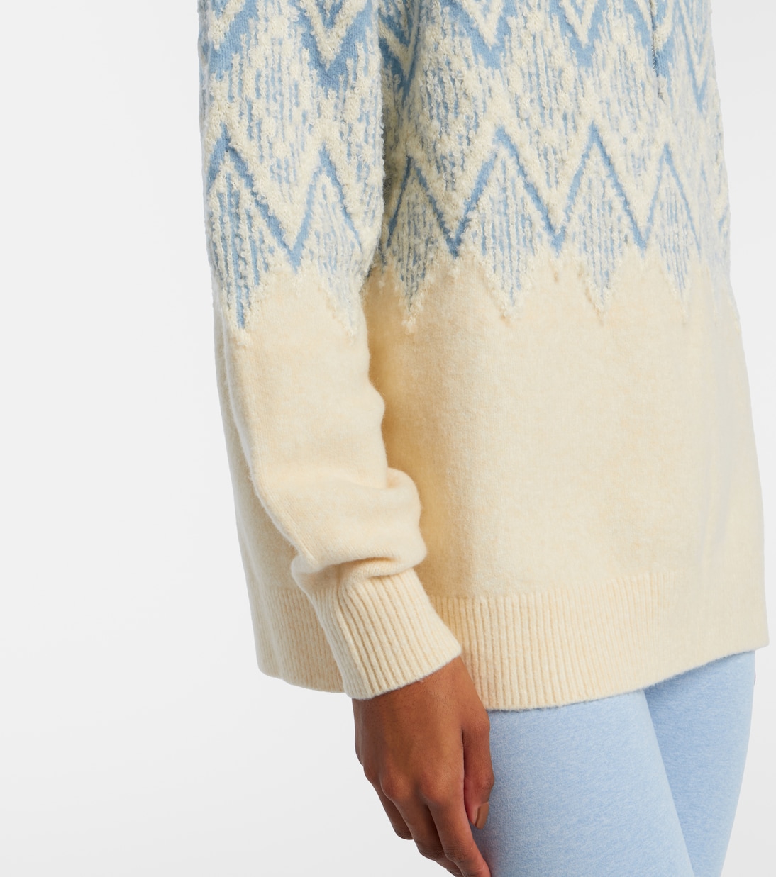 Hedda jacquard half-zip sweater | Varley