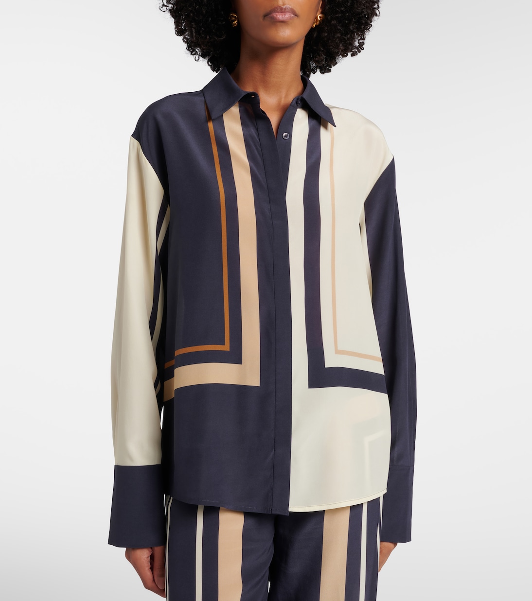 Printed silk shirt | SIR