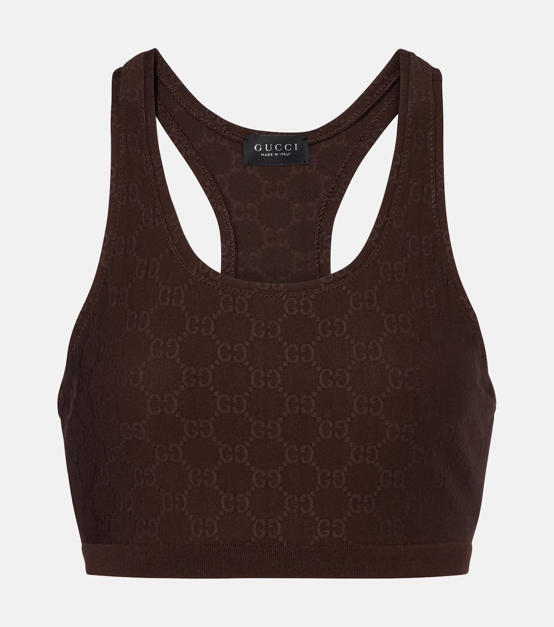 GG jersey jacquard sports bra | Gucci