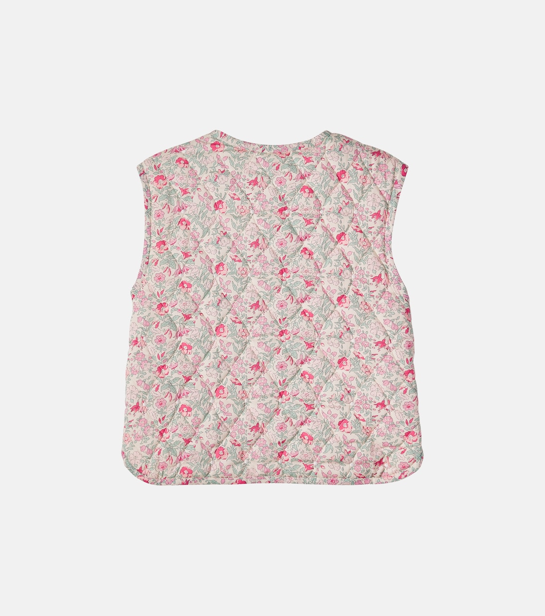 Chaleco acolchado Elbie de algodón floral | Bonpoint