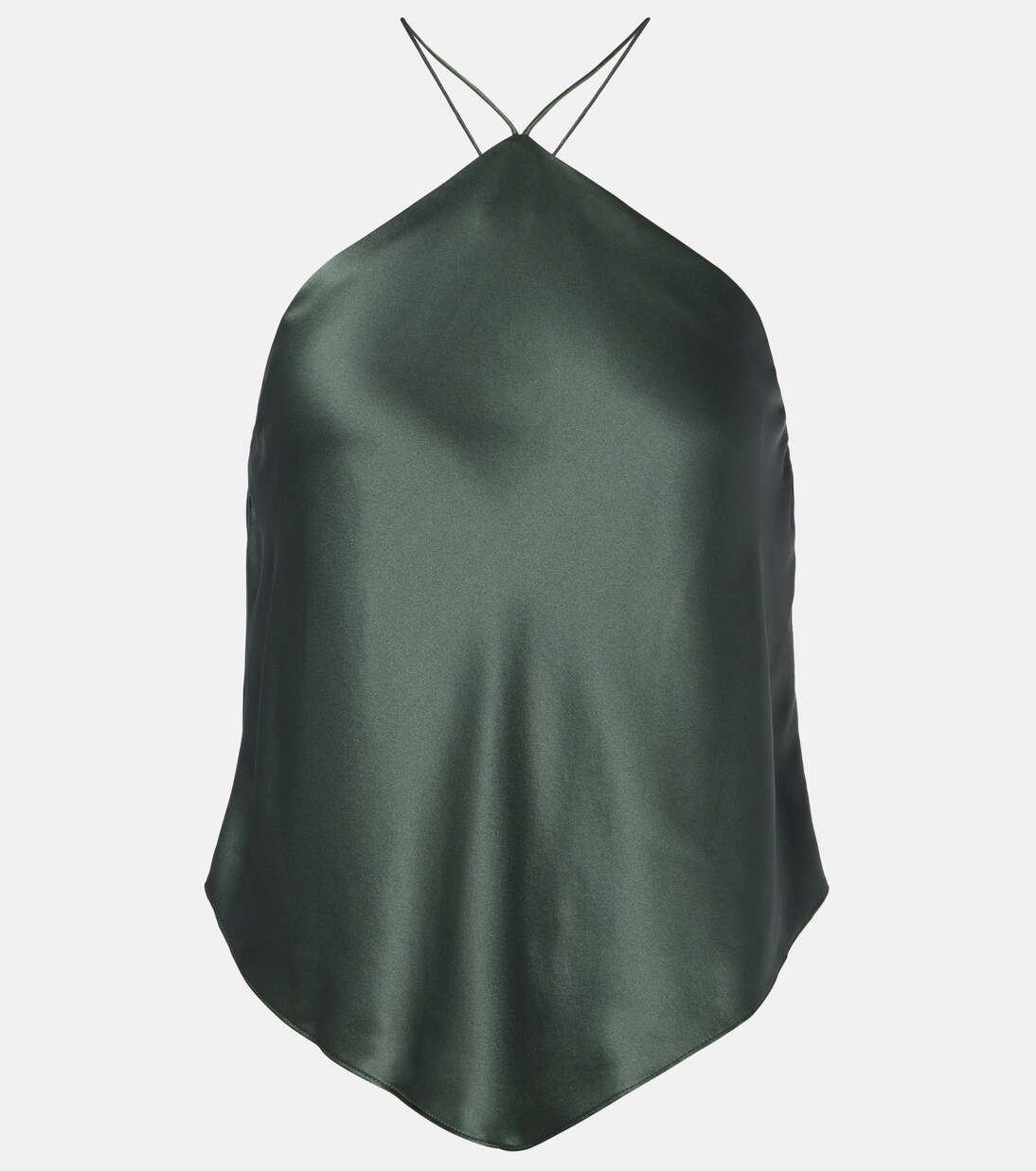 Halterneck silk charmeuse top | The Sei