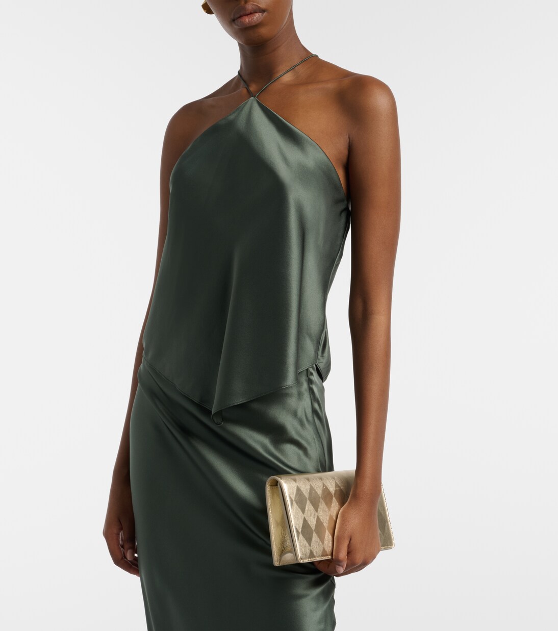 Halterneck silk charmeuse top | The Sei