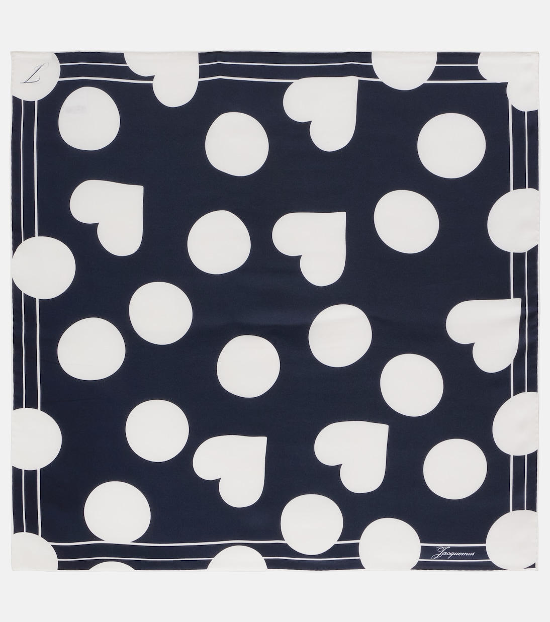 Cœur printed silk scarf | Jacquemus