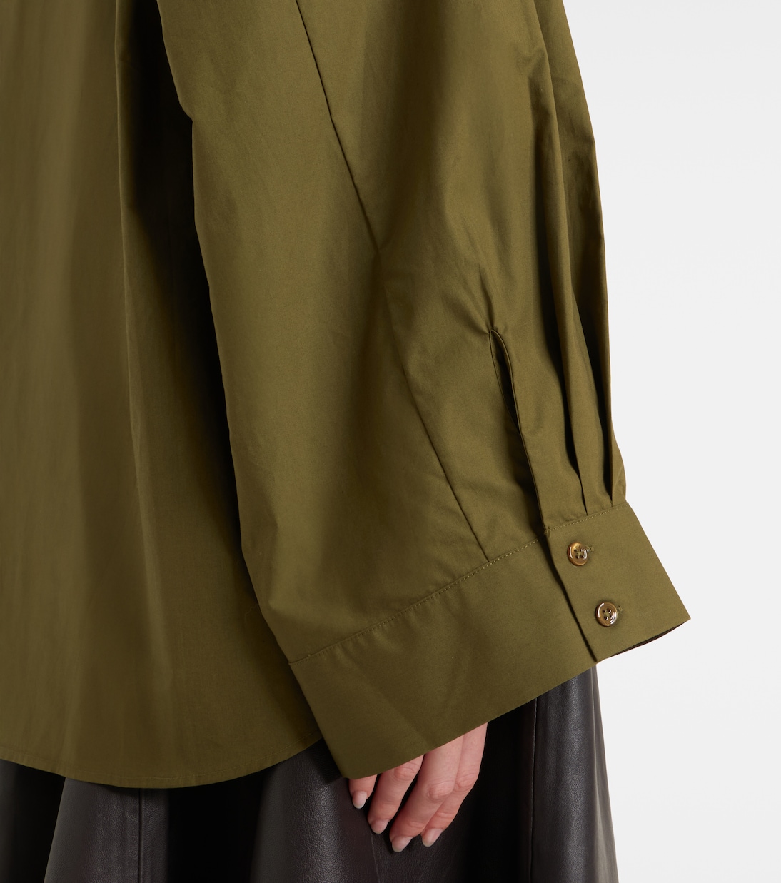 Tila oversized cotton shirt | The Frankie Shop