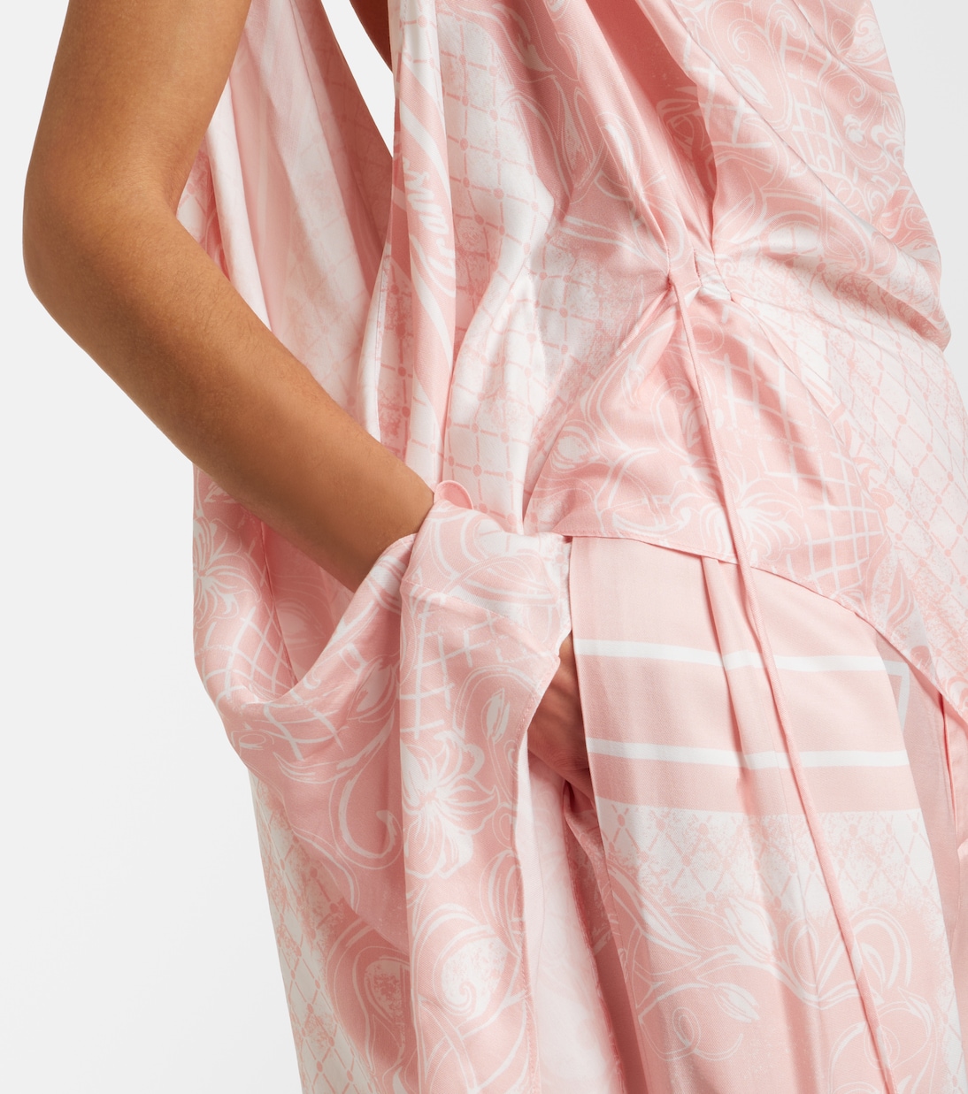 Printed asymmetric top | Balmain