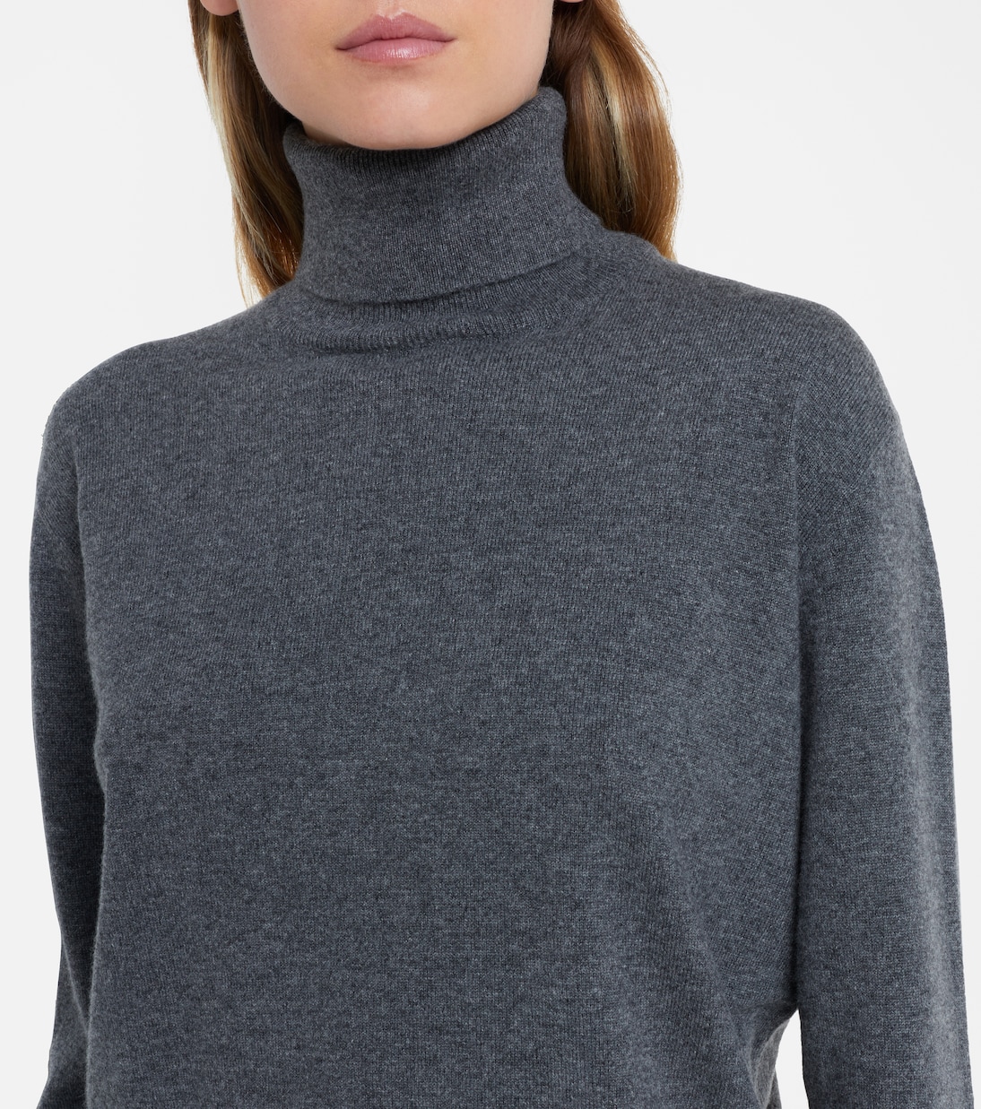 Pullover in cashmere a collo alto | Brunello Cucinelli