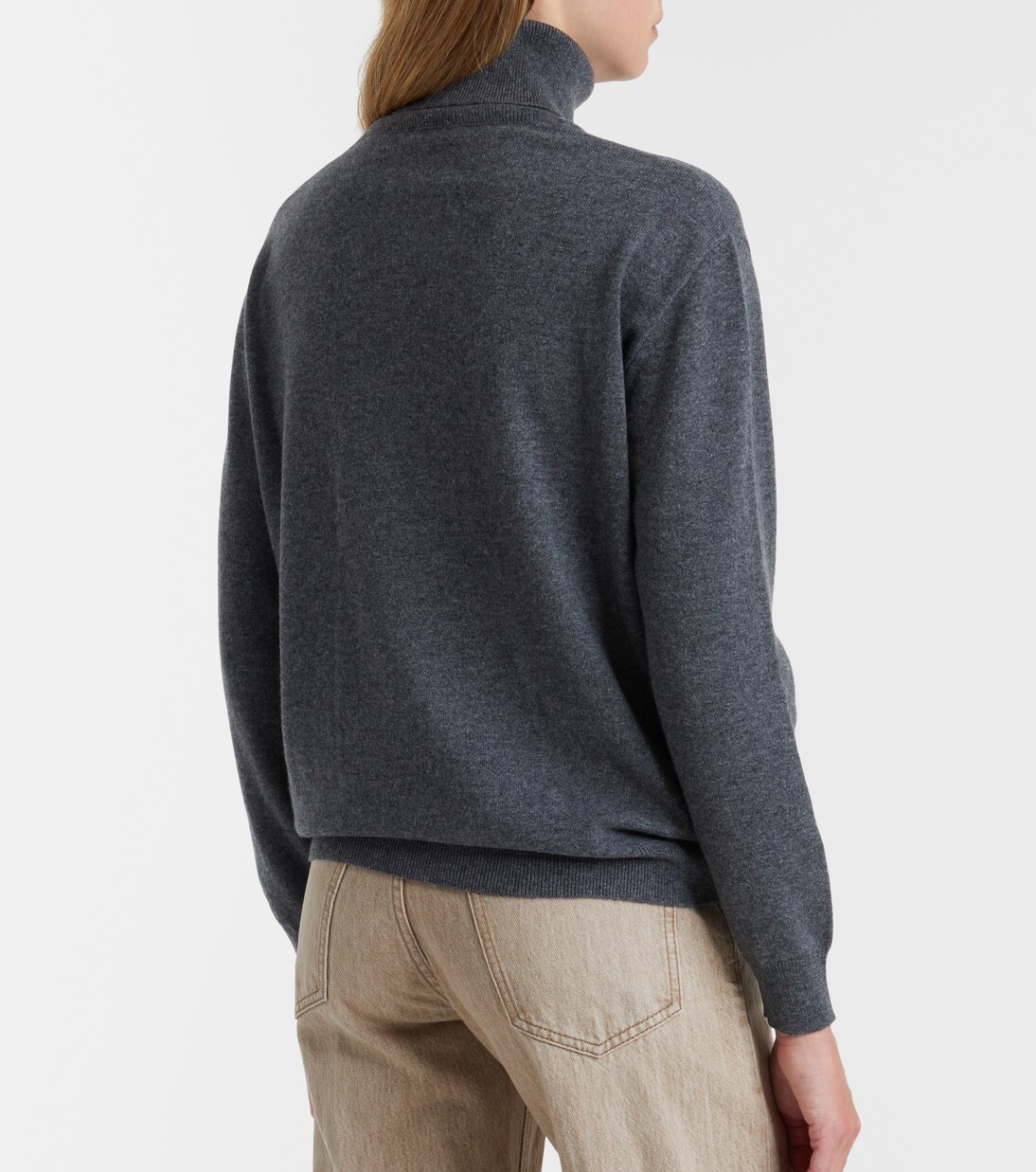 Pullover in cashmere a collo alto | Brunello Cucinelli