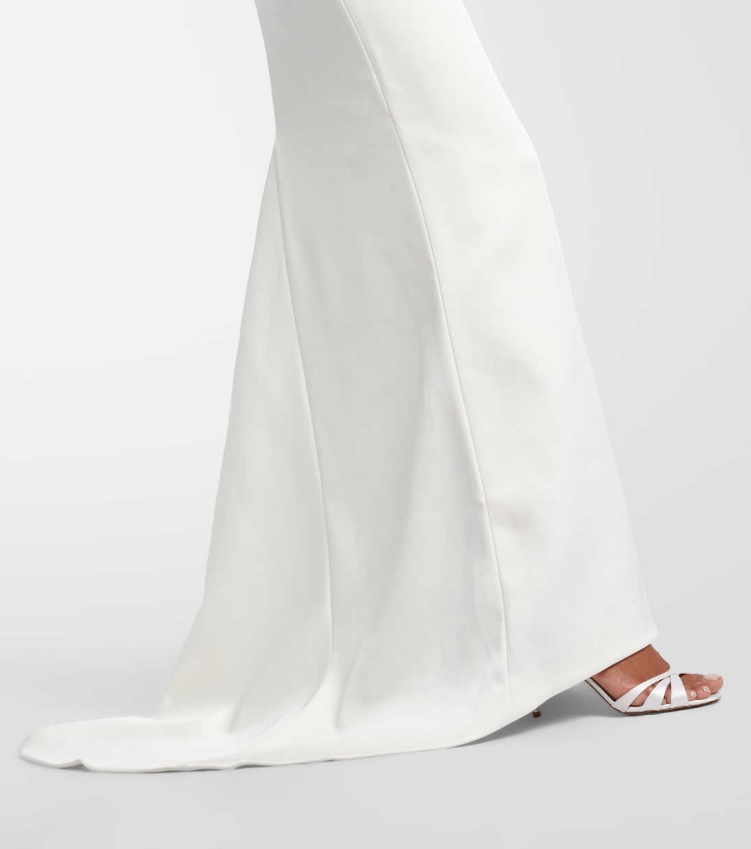 Bridal Blaise off-shoulder satin gown | Rebecca Vallance