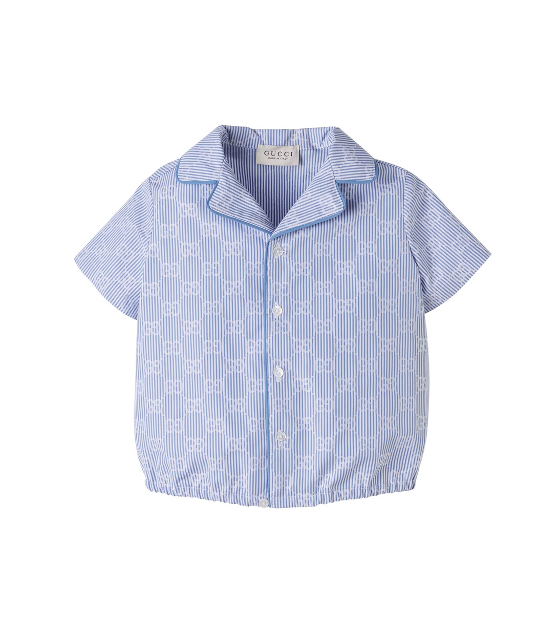 Baby GG striped cotton poplin shirt | Gucci Kids