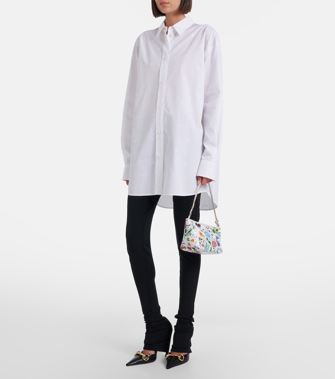 Pochette Gucci Flora Small en toile à fleurs | Gucci
