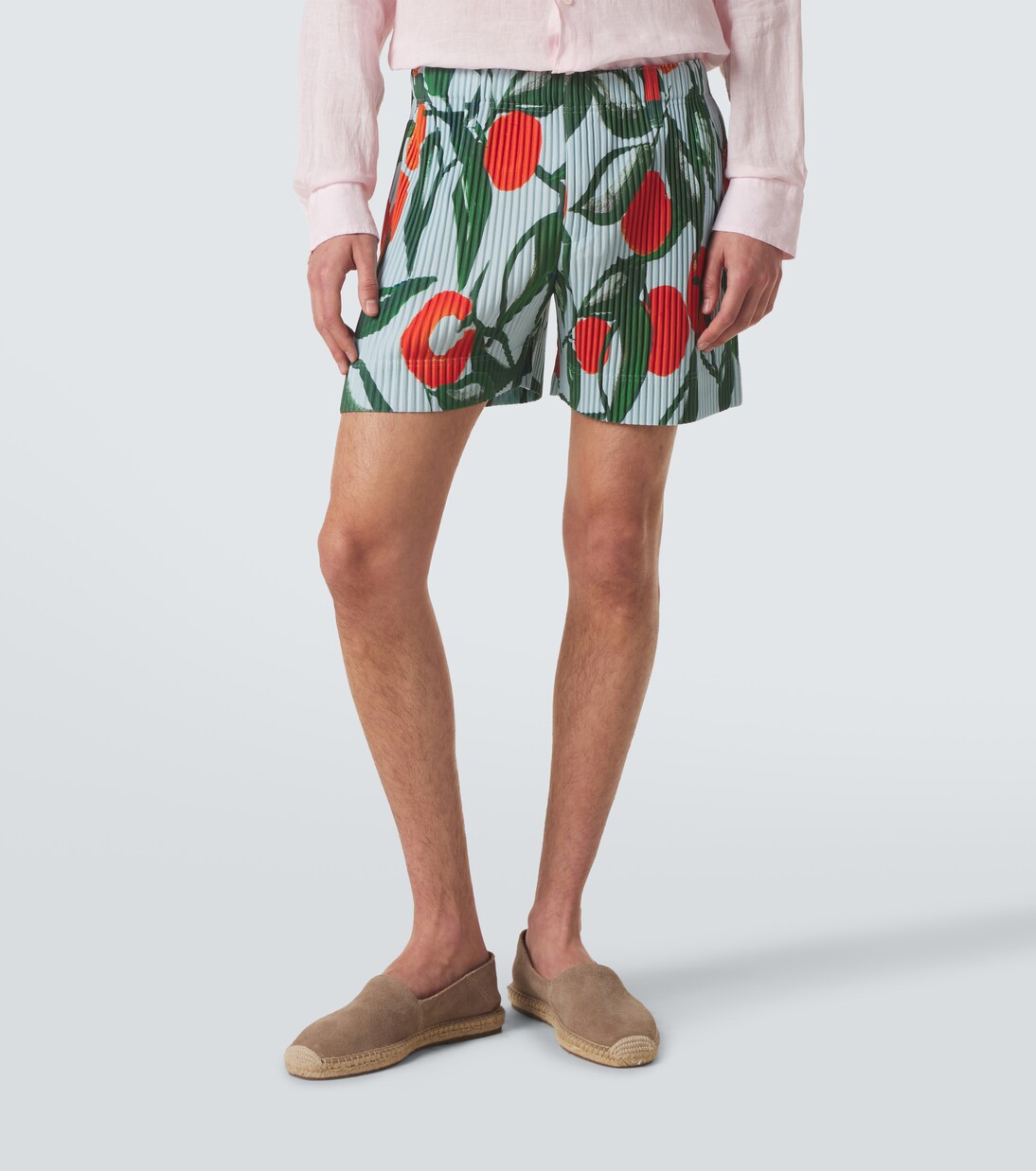Pleated printed shorts | Homme Plissé Issey Miyake