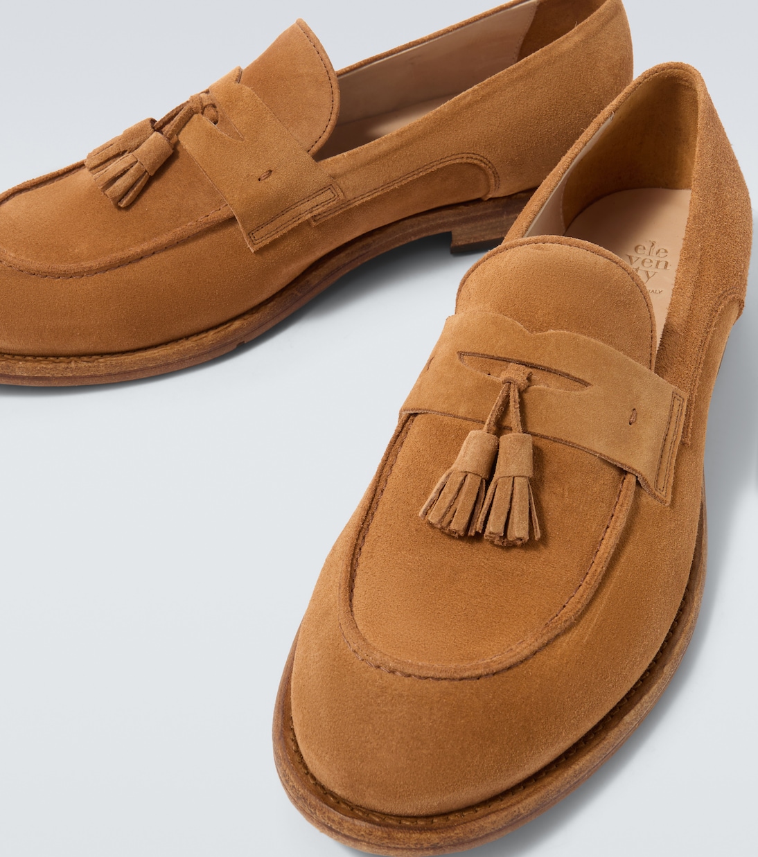 Tasseled suede penny loafers | Eleventy