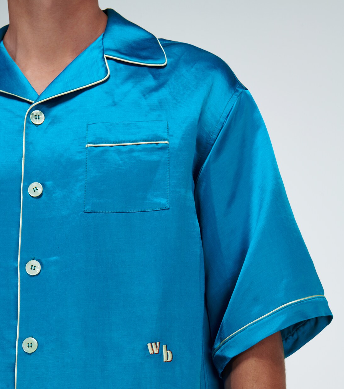 Short-sleeved pajama shirt | Wales Bonner