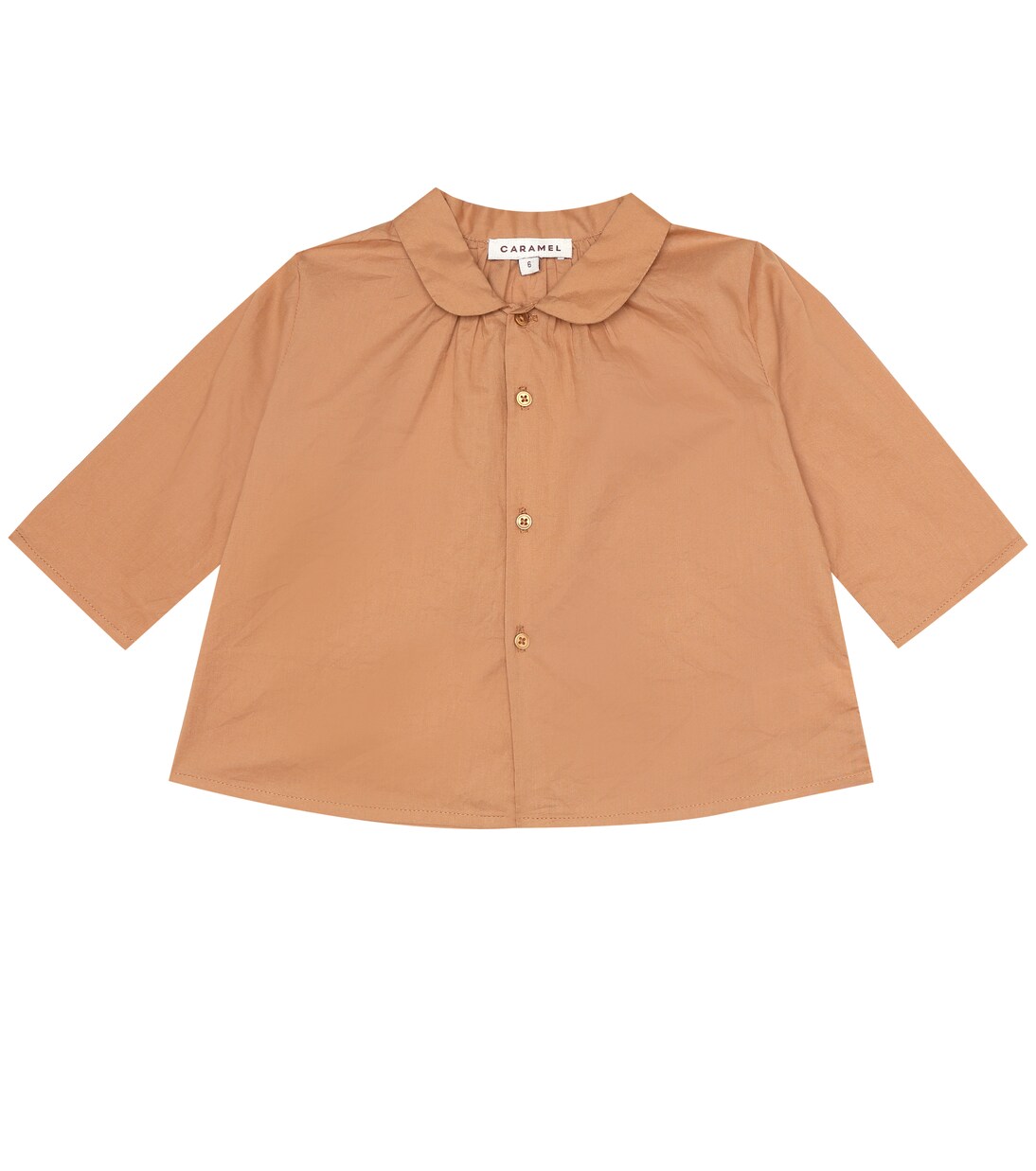 Baby Westminster cotton top | Caramel