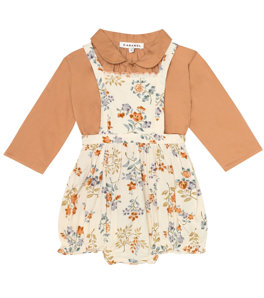 Baby Westminster cotton top | Caramel