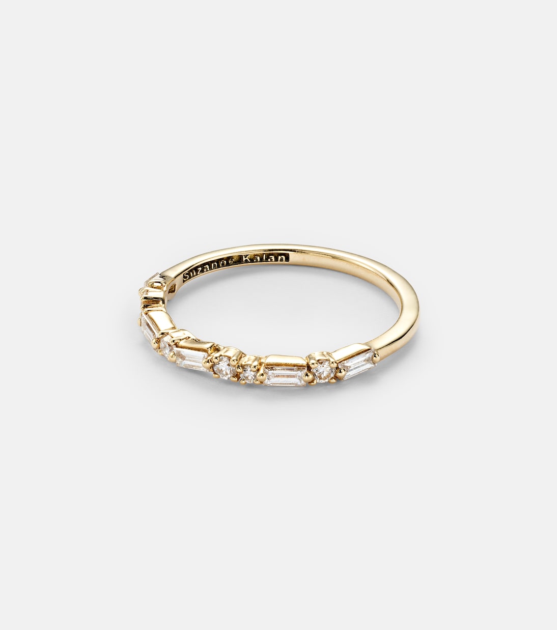 18kt yellow gold ring with diamonds | Suzanne Kalan