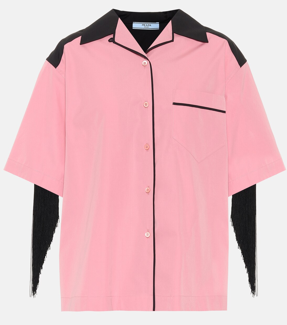 Embellished cotton shirt | Prada