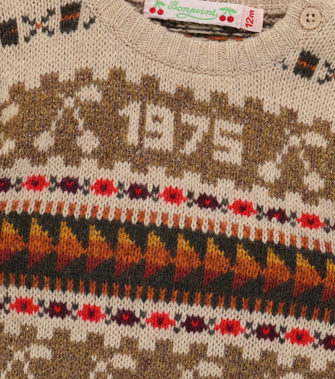 Baby Tahicia wool and cotton-blend sweater | Bonpoint