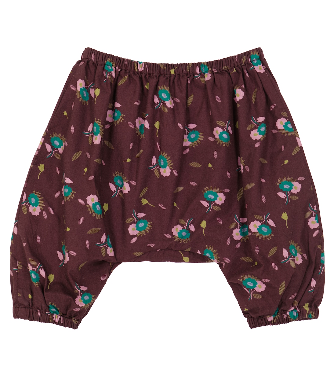 Baby Faraday printed cotton pants | Caramel