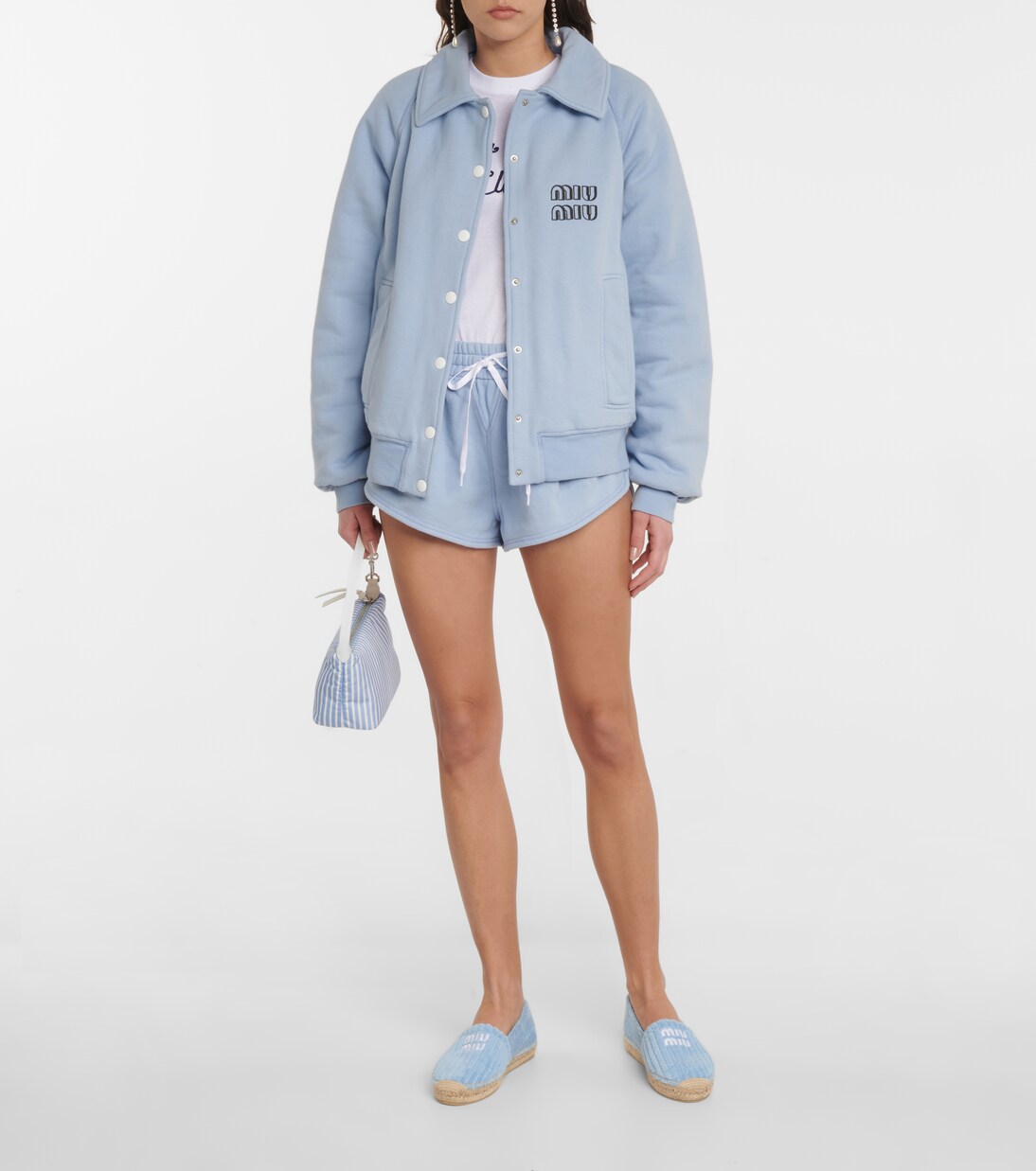 Shorts aus Baumwoll-Jersey | Miu Miu