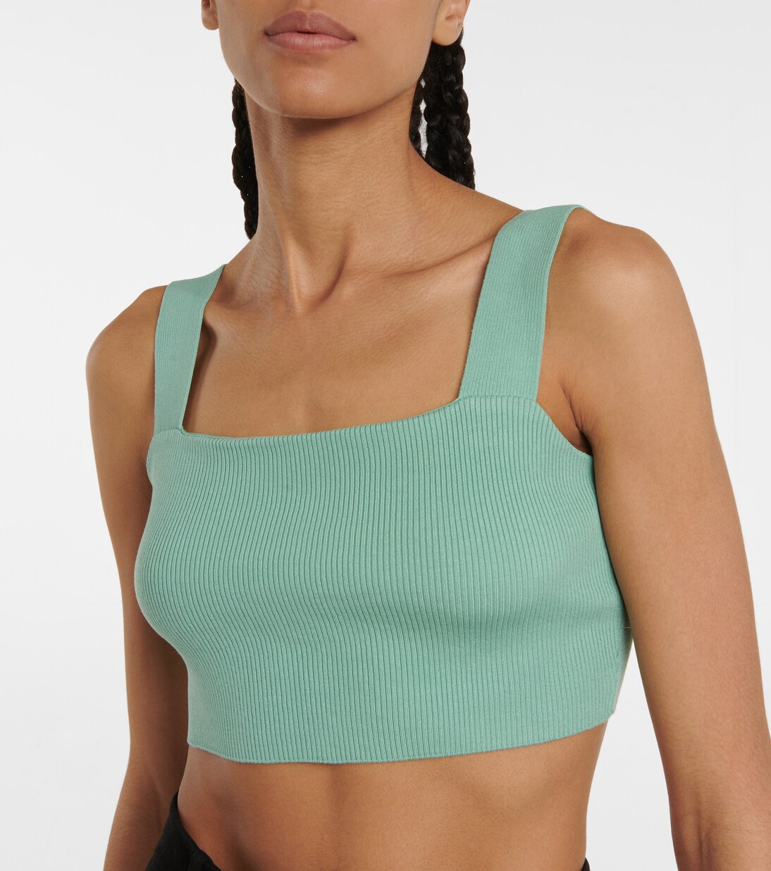 Top raccourci en soie mélangée | Oscar de la Renta