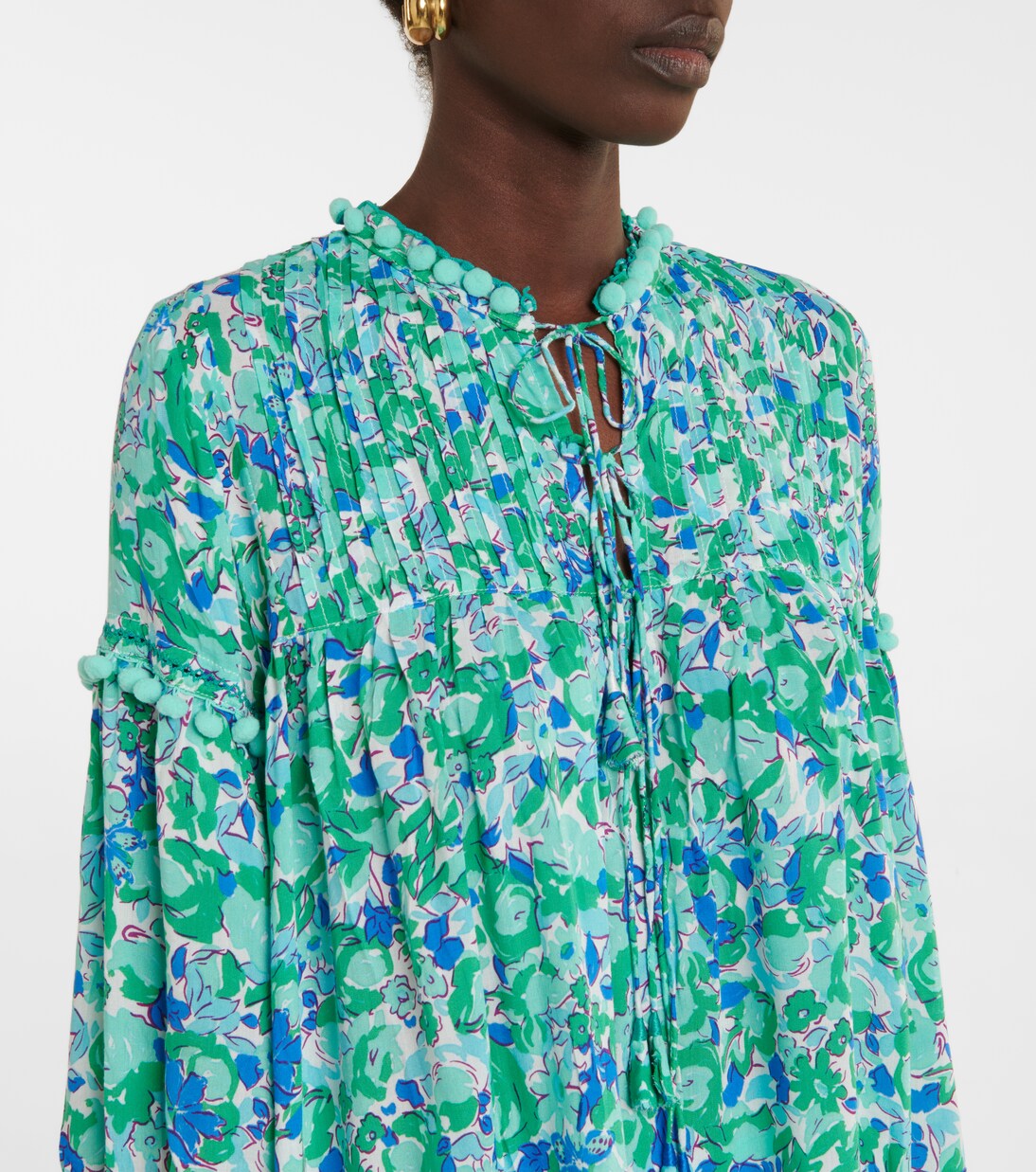 Blouse Clara à fleurs | Poupette St Barth