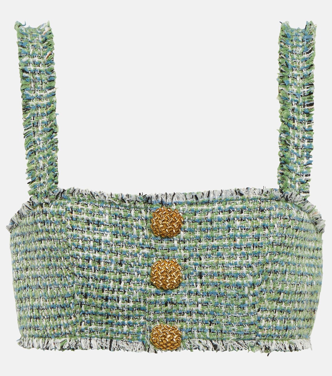 Embellished bouclé bralette | Self-Portrait