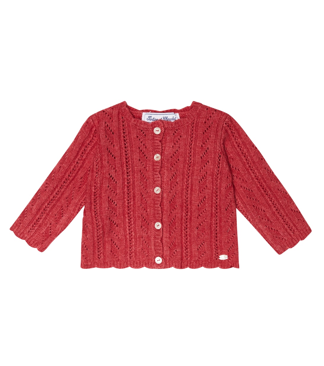 Baby Cardigan aus einem Wollgemisch | Tartine et Chocolat