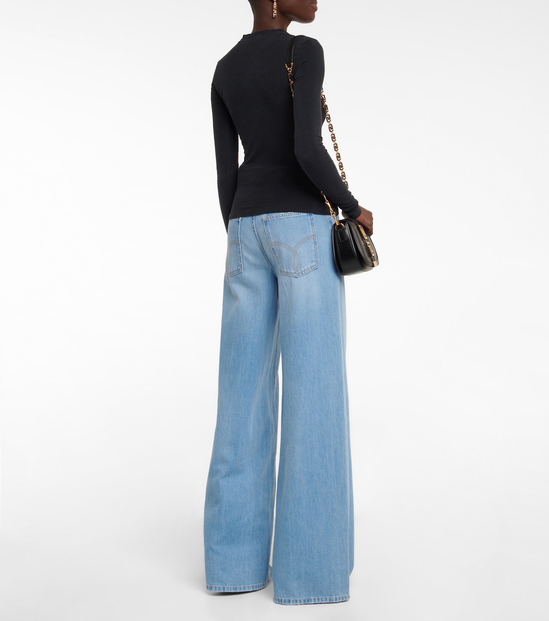 Longsleeve Goddess aus einem Baumwollgemisch | Versace