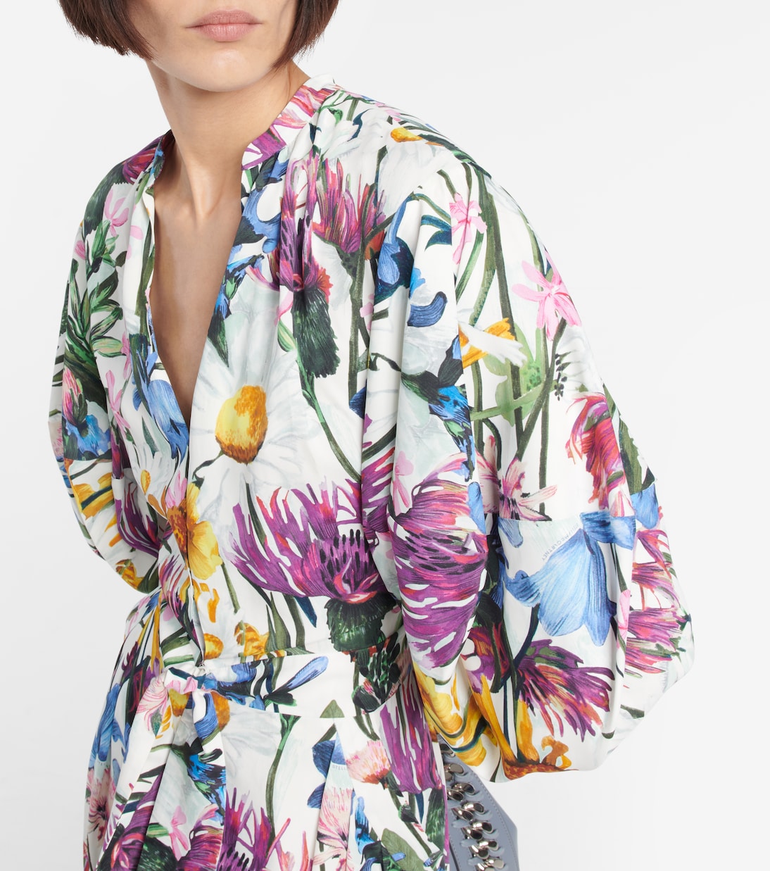 Mono floral con cuello en pico | Stella McCartney
