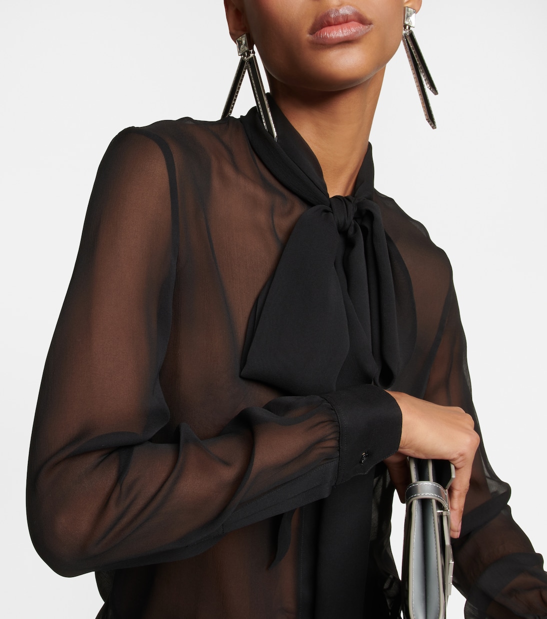 Schluppenbluse aus Seide | Saint Laurent