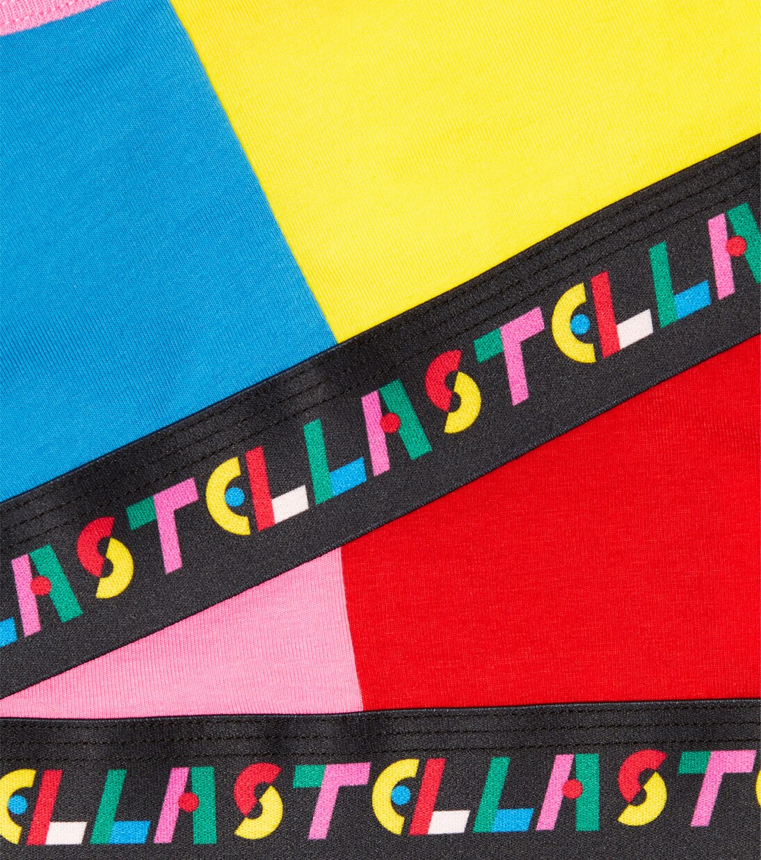 Set of 2 cotton-blend jersey bralettes | Stella McCartney Kids