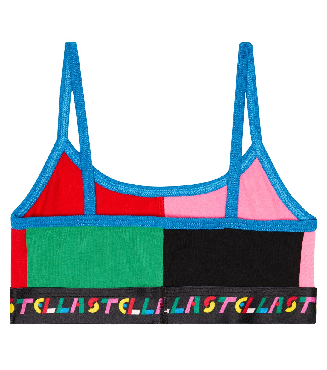 Set of 2 cotton-blend jersey bralettes | Stella McCartney Kids