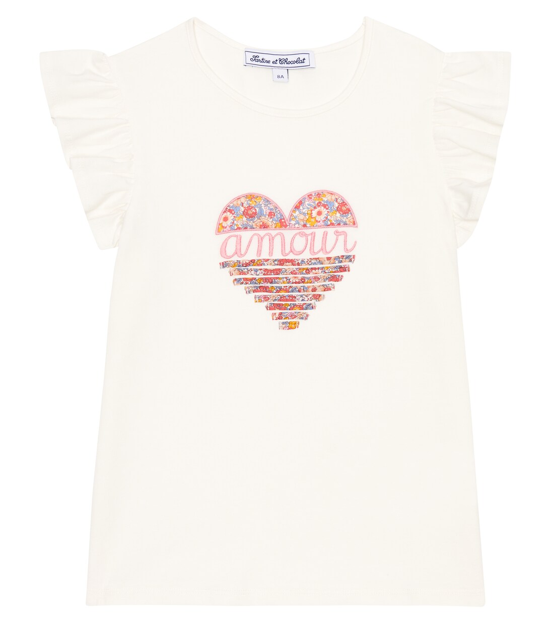 Embroidered cotton T-shirt | Tartine et Chocolat