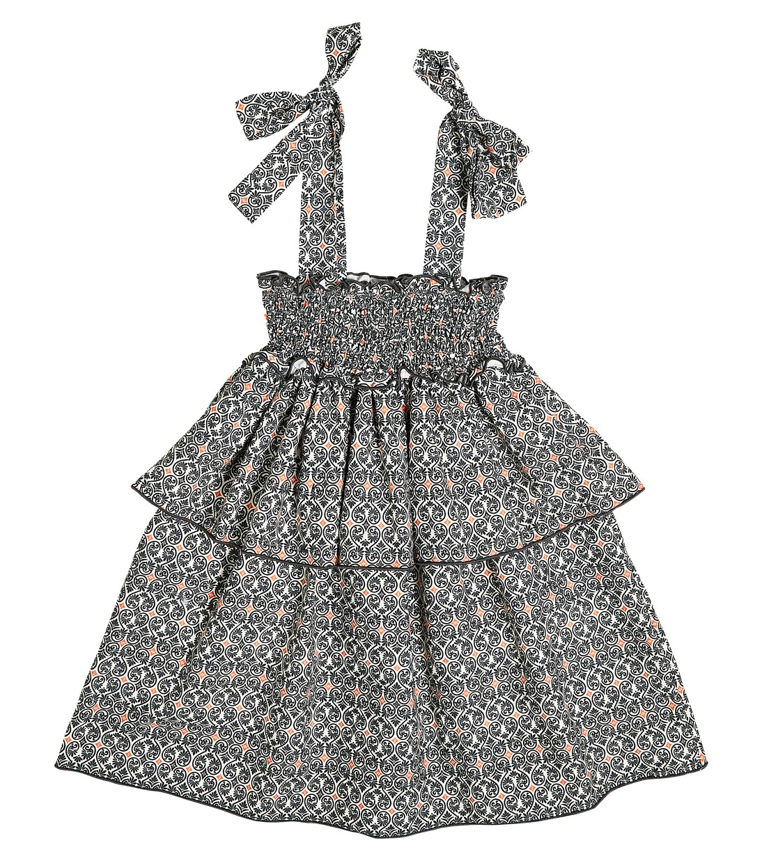 Mallorca printed smocked dress | Suncracy