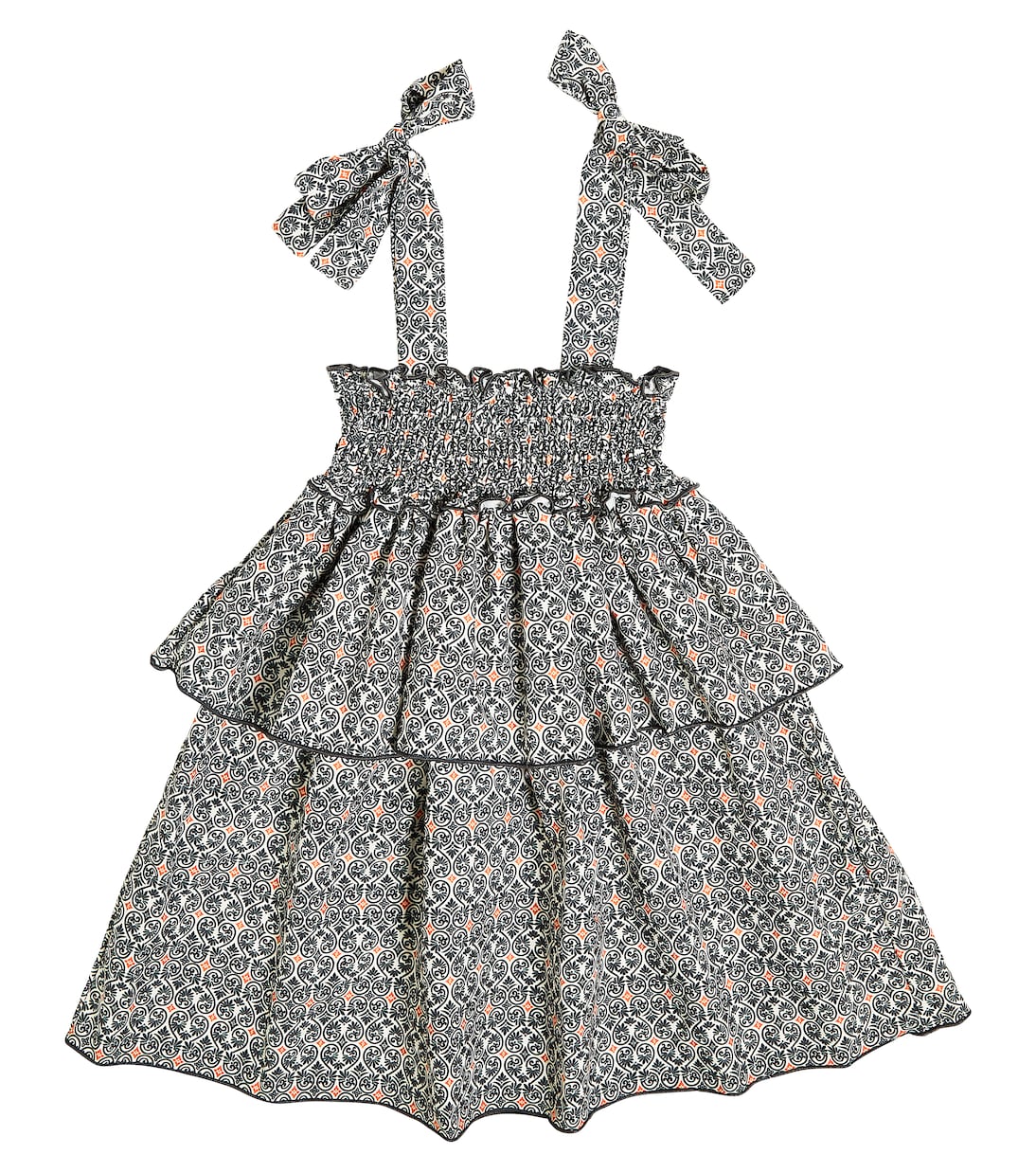 Mallorca printed smocked dress | Suncracy