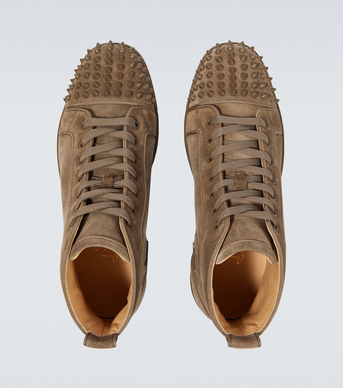 Louis Spikes suede high-top sneakers | Christian Louboutin