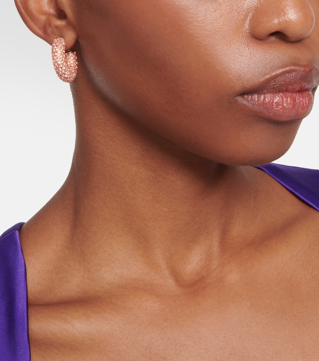 Cameron embellished hoop earrings | Amina Muaddi