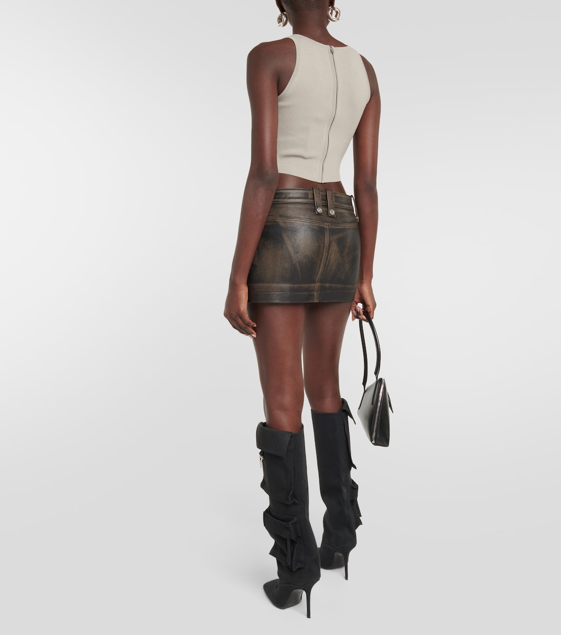 Bustier-Top aus Rippstrick | Dion Lee