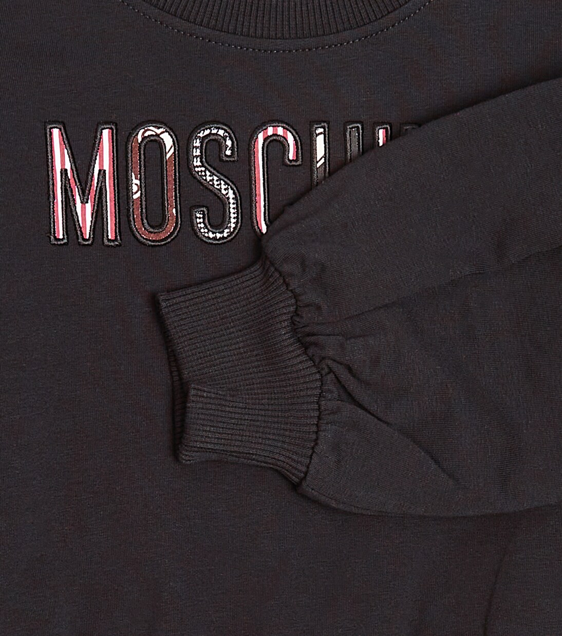 Logo cotton-blend jersey sweatshirt | Moschino Kids