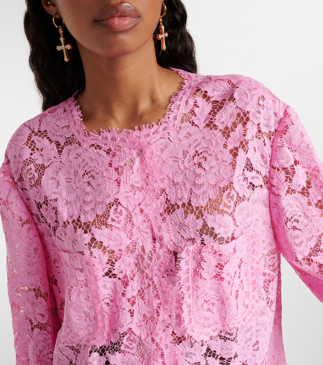 Lace midi dress | Dolce&Gabbana