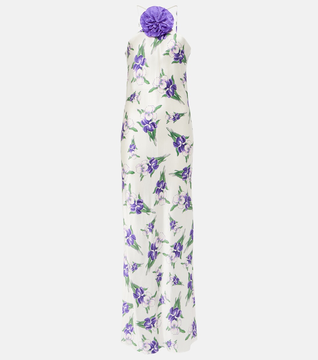 Robe longue en soie à fleurs | Rodarte