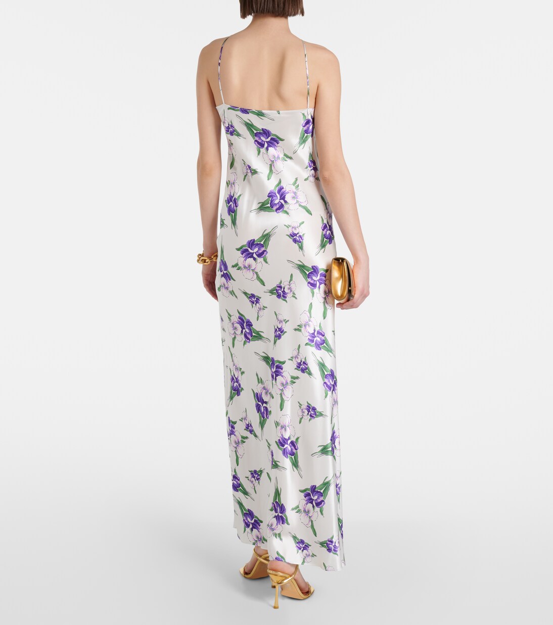 Robe longue en soie à fleurs | Rodarte