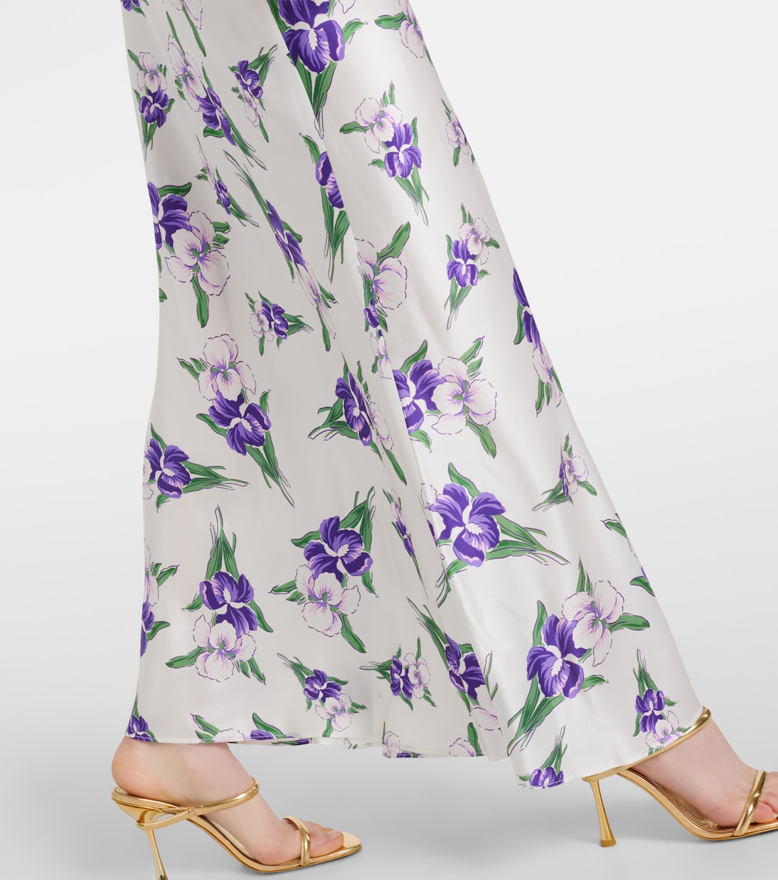 Robe longue en soie à fleurs | Rodarte